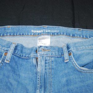 MENS OLD NAVY SLIM 42 X 34 JEANS